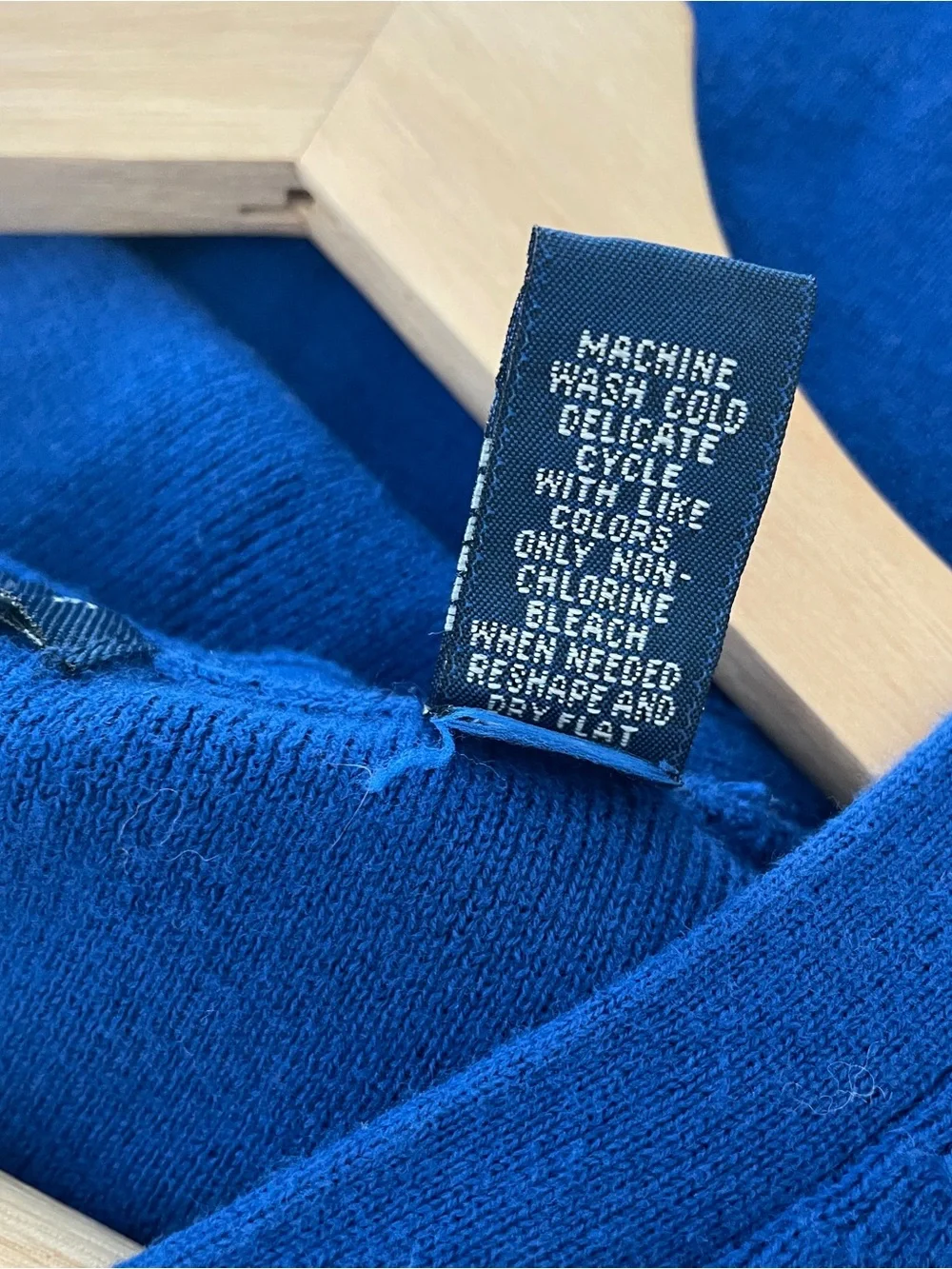 Karen Scott Royal Blue V-Neck Pullover Sweater